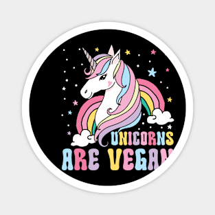 Unicorns are Vegan Magnet